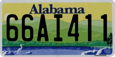 AL license plate 66AI411