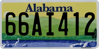 AL license plate 66AI412