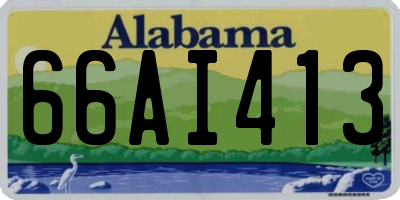 AL license plate 66AI413