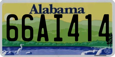 AL license plate 66AI414