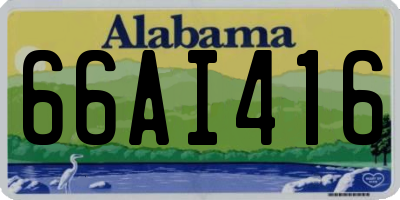 AL license plate 66AI416