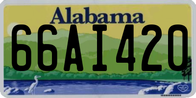 AL license plate 66AI420