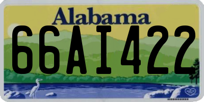 AL license plate 66AI422