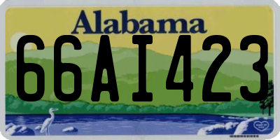AL license plate 66AI423