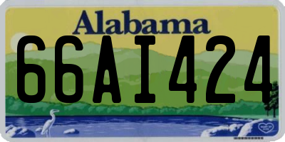 AL license plate 66AI424
