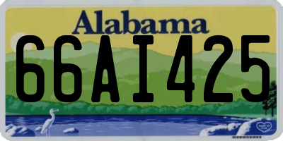 AL license plate 66AI425