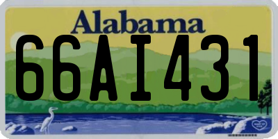 AL license plate 66AI431