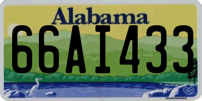 AL license plate 66AI433