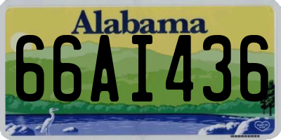 AL license plate 66AI436