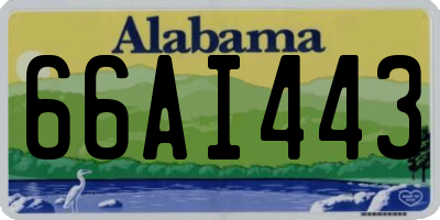 AL license plate 66AI443
