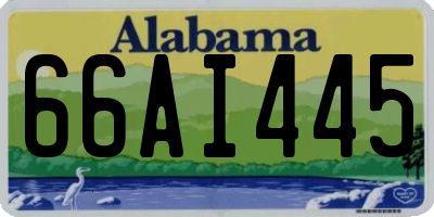 AL license plate 66AI445