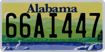 AL license plate 66AI447