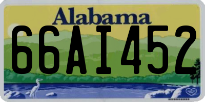 AL license plate 66AI452
