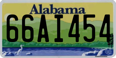 AL license plate 66AI454