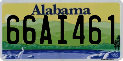 AL license plate 66AI461