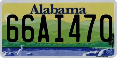 AL license plate 66AI470