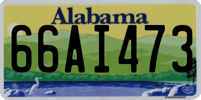 AL license plate 66AI473