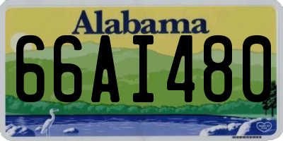 AL license plate 66AI480