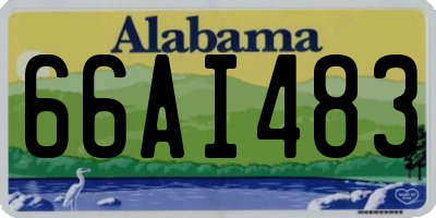 AL license plate 66AI483