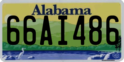 AL license plate 66AI486