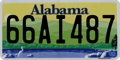 AL license plate 66AI487