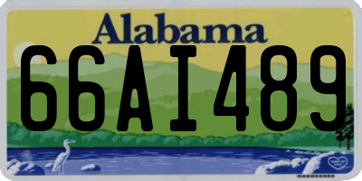 AL license plate 66AI489