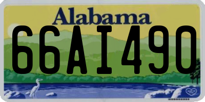 AL license plate 66AI490