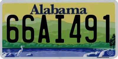 AL license plate 66AI491