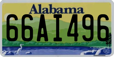 AL license plate 66AI496