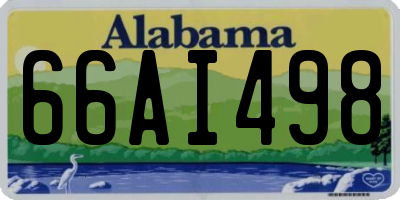 AL license plate 66AI498