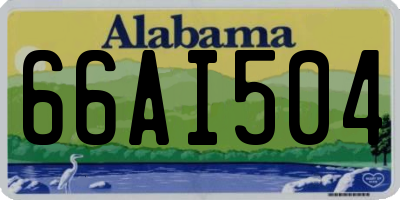 AL license plate 66AI504