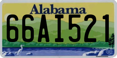 AL license plate 66AI521
