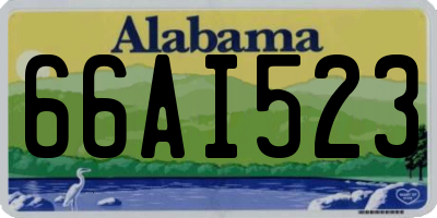 AL license plate 66AI523