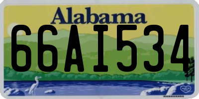 AL license plate 66AI534