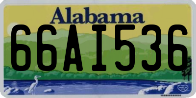 AL license plate 66AI536