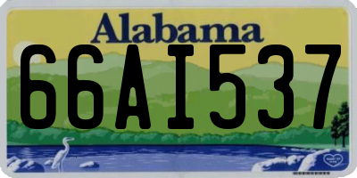 AL license plate 66AI537