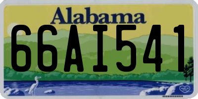 AL license plate 66AI541