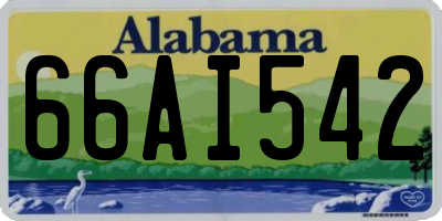 AL license plate 66AI542