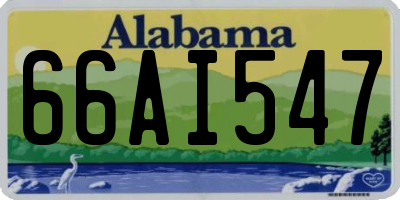 AL license plate 66AI547