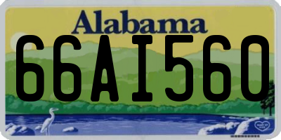 AL license plate 66AI560
