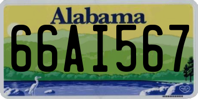AL license plate 66AI567