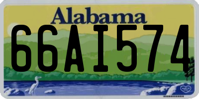 AL license plate 66AI574