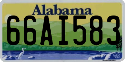 AL license plate 66AI583
