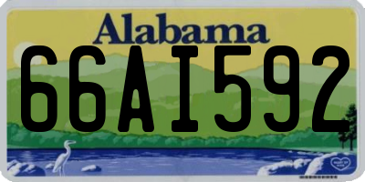 AL license plate 66AI592