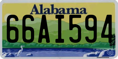 AL license plate 66AI594