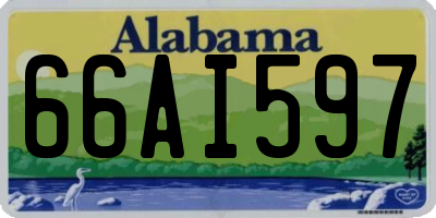 AL license plate 66AI597