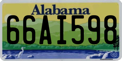 AL license plate 66AI598