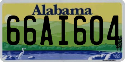 AL license plate 66AI604