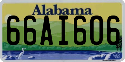 AL license plate 66AI606