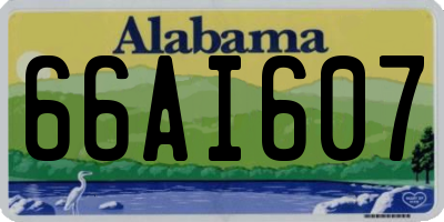 AL license plate 66AI607